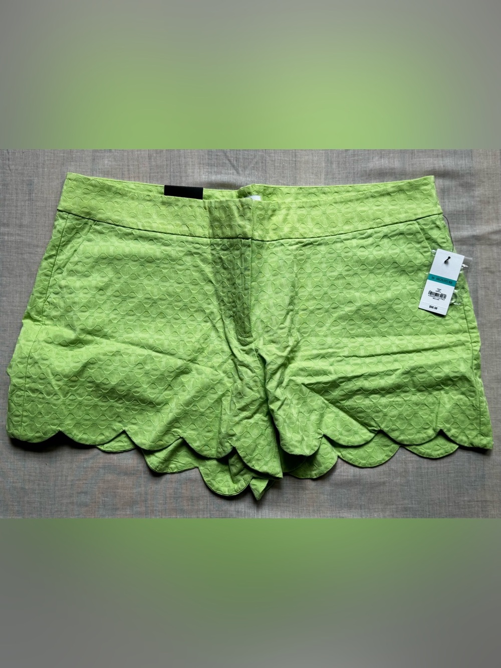 crown & ivy Bright Lime Green Textured Shorts